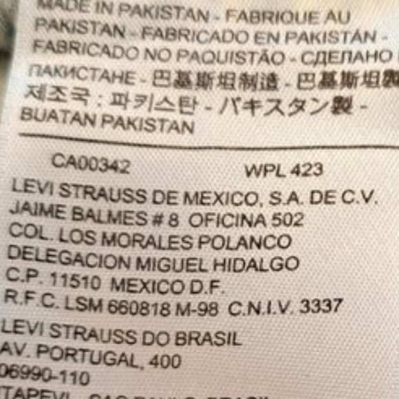 Levi's Dark Wash Straight Leg Jeans Size 27x30 - Picture 9 of 9